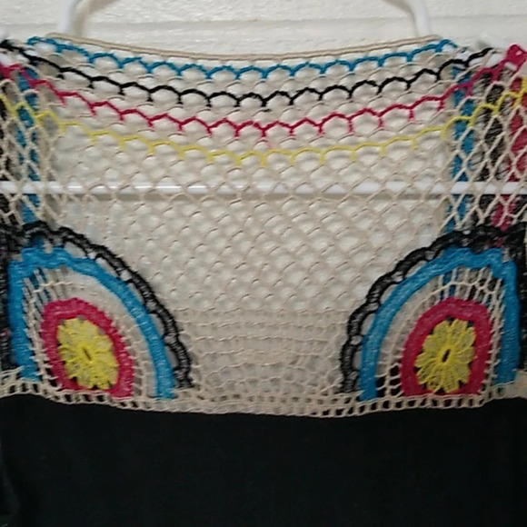 AS U WISH, CROCHET BOHO MINI DRESS OR SWIM COVER-UP - Picture 4 of 9